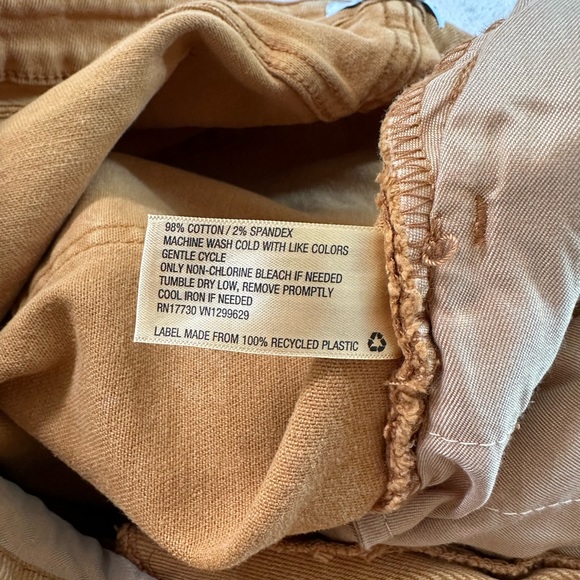 Ava & Viv Cut Off Jean Shorts Women's  Mid Rise Denim Brown Rust Size 20W - Picture 13 of 15